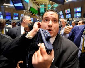 The New York Stock Exchange trading floor, where stocks have continued to plunge this week